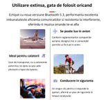 TV, Audio-Video si Foto - Portabile audio - Casti audio - Casti Wireless Sport MIANDREE® ActiveBuds, True Wireless, BT 5.3, Handsfree, ANC, Voice Assistant, 40h, Rezistente, LED - Infinity.ro