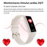 Laptop, Telefoane si Tablete - Wearables si gadgeturi - Wearables - Bratari fitness - Bratara Fitness MIANDREE®, Puls/Somn/Tensiometru/Oximetru, AMOLED, Always-On-Display, Compatibil iPhone/Samsung/Huawei - Infinity.ro