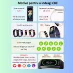 Laptop, Telefoane si Tablete - Wearables si gadgeturi - Wearables - Bratari fitness - Bratara Fitness MIANDREE®, Puls/Somn/Tensiometru/Oximetru, AMOLED, Always-On-Display, Compatibil iPhone/Samsung/Huawei - Infinity.ro