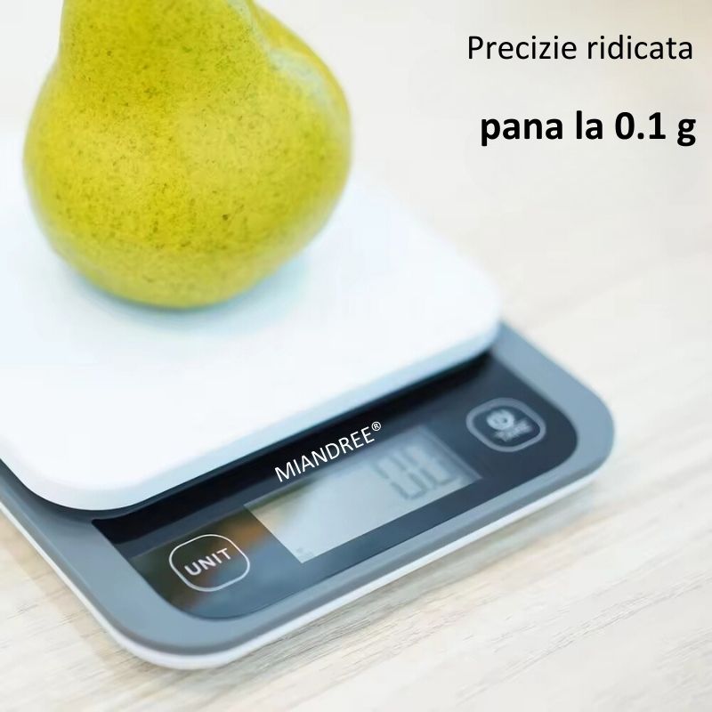 Electronice si Electrocasnice - Electrocasnice bucatarie - Mixere, tocatoare & roboti de bucatarie - Cantare de bucatarie - Cantar Bucatarie Inteligent MIANDREE®,24 Indici Nutritionali,Calorii/Proteine/Grasimi/Carbohidrati,Apple Health/Fitbit - Infinity.ro
