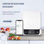 Electronice si Electrocasnice - Electrocasnice bucatarie - Mixere, tocatoare & roboti de bucatarie - Cantare de bucatarie - Cantar Bucatarie Inteligent MIANDREE®,24 Indici Nutritionali,Calorii/Proteine/Grasimi/Carbohidrati,Apple Health/Fitbit - Infinity.ro