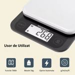 Electronice si Electrocasnice - Electrocasnice bucatarie - Mixere, tocatoare & roboti de bucatarie - Cantare de bucatarie - Cantar Bucatarie Inteligent MIANDREE®,24 Indici Nutritionali,Calorii/Proteine/Grasimi/Carbohidrati,Apple Health/Fitbit - Infinity.ro