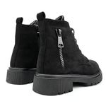 Fashion, accesorii si bijuterii - Femei - Incaltaminte femei - Ghete femei - Ghete de dama,Din piele ecologica cu interior imblanit,GD1038,Negru 36 - Infinity.ro