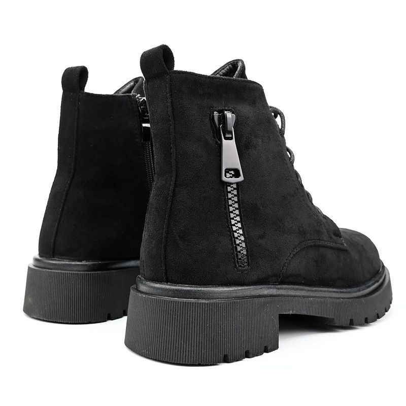 Fashion, accesorii si bijuterii - Femei - Incaltaminte femei - Ghete femei - Ghete de dama,Din piele ecologica cu interior imblanit,GD1038,Negru 38 - Infinity.ro