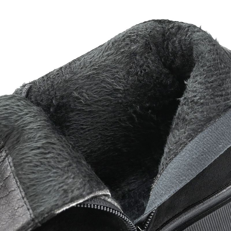 Fashion, accesorii si bijuterii - Femei - Incaltaminte femei - Ghete femei - Ghete de dama,Din piele ecologica cu interior imblanit,GD1038,Negru 38 - Infinity.ro