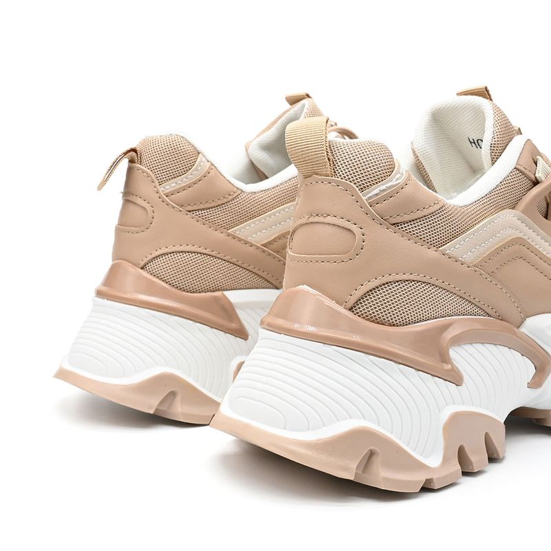 Fashion, accesorii si bijuterii - Femei - Incaltaminte femei - Sneakers si tenisi femei - Pantofi sport De dama ,cu insertii de plasa,D1344,Kaki 36 - Infinity.ro