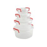 Casa si Gradina - Bucatarie si vesela - Organizare si depozitare bucatarie - Cutii alimentare - Set cutii plastic pentru depozitarea alimentelor 4buc - Infinity.ro