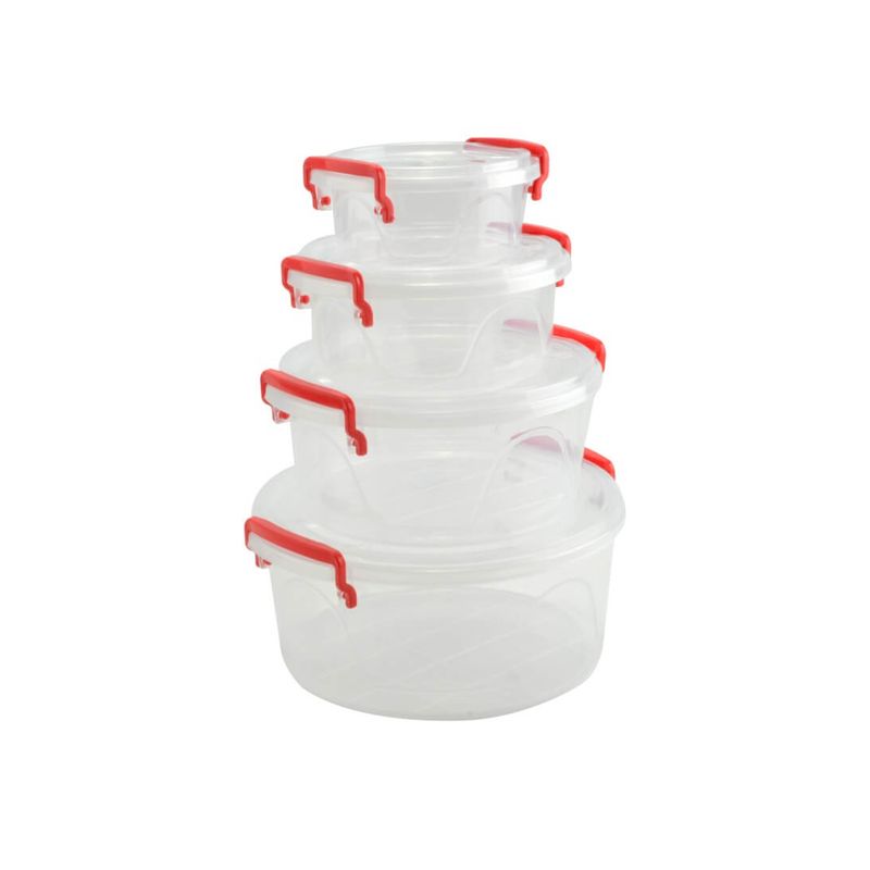 Casa si Gradina - Bucatarie si vesela - Organizare si depozitare bucatarie - Cutii alimentare - Set cutii plastic pentru depozitarea alimentelor 4buc - Infinity.ro