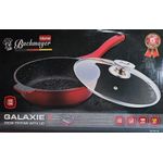 Casa si Gradina - Bucatarie si vesela - Vase pentru gatit - Tigai si seturi - Tigaie adanca antiaderenta cu capac 24cm burgundy - Infinity.ro