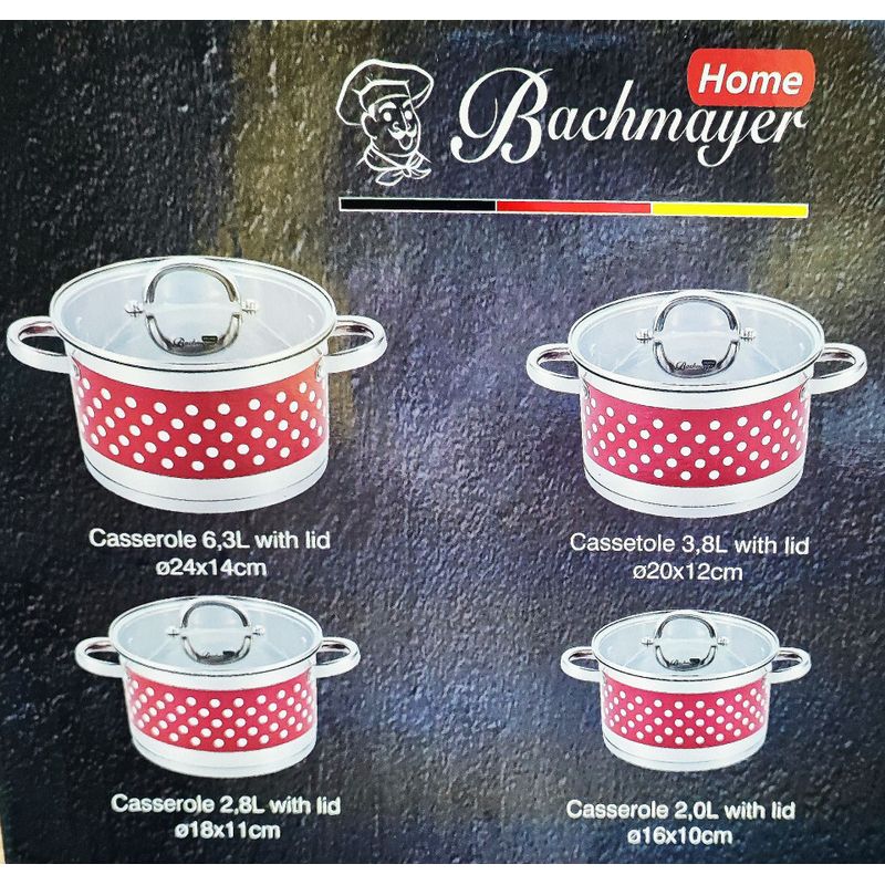 Casa si Gradina - Bucatarie si vesela - Vase pentru gatit - Oale si cratite - Set oale de gatit inox cu capac sticla 4buc - Infinity.ro