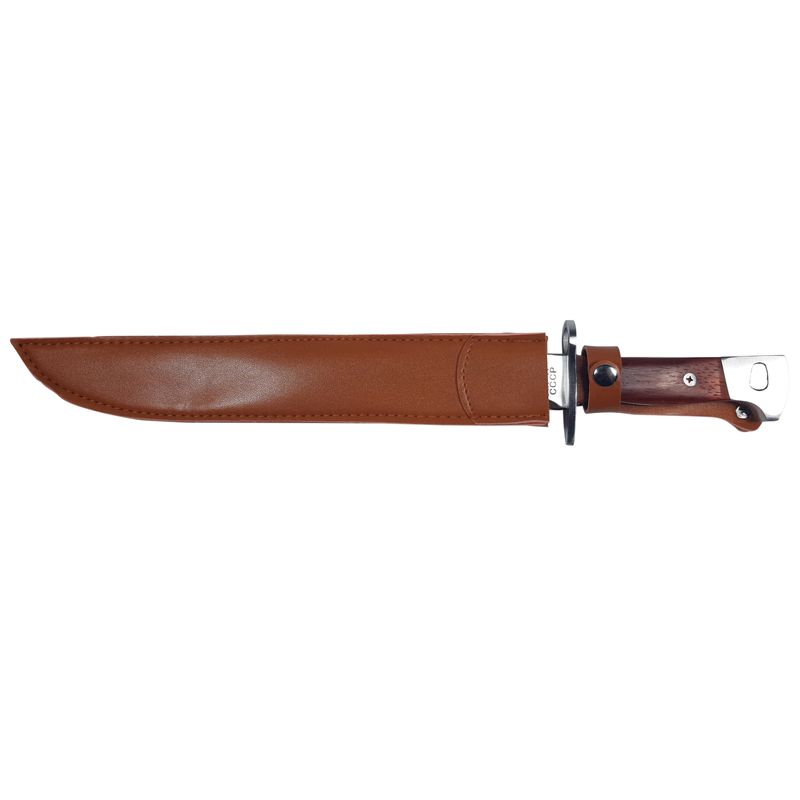 Sport si Outdoor - Camping - Cutite, bricege si accesorii - Cutite si bricege - Set Cutit AK si Maceta vanatoare, model AK, otel inoxidabil, 61 cm, argintiu - Infinity.ro