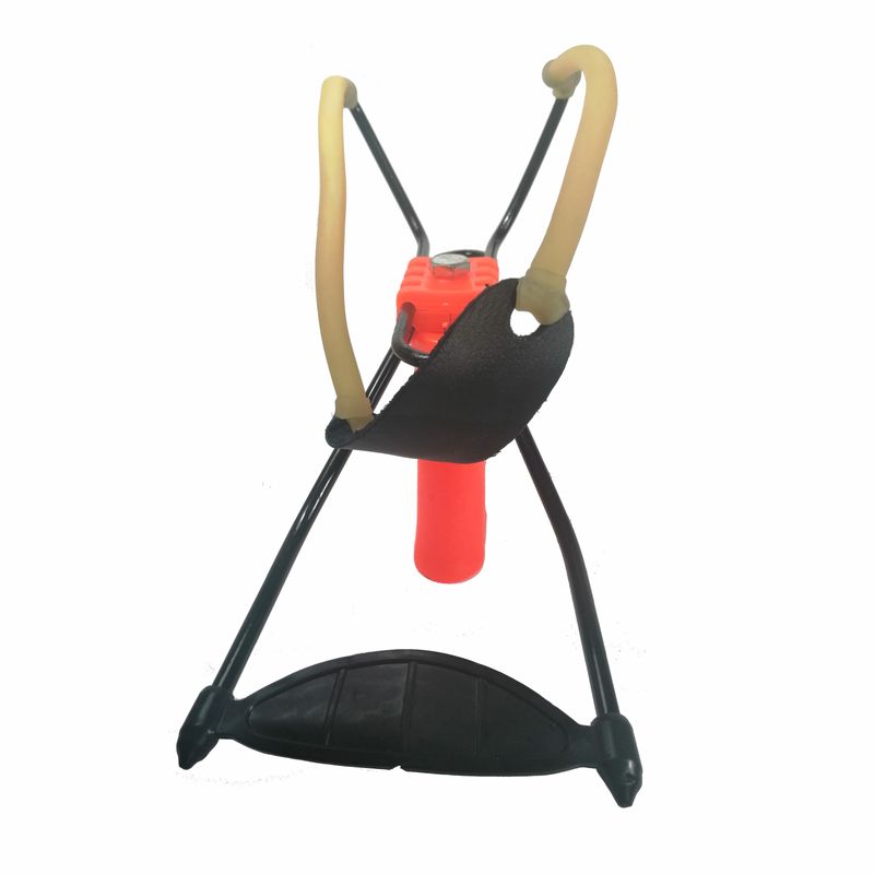 Sport si Outdoor - Camping - Accesorii camping si drumetii - Set prastie profesionala si 100 bile metalice, Sling Master, plastic, 20 cm, portocaliu - Infinity.ro