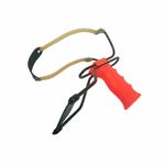 Sport si Outdoor - Camping - Accesorii camping si drumetii - Set prastie profesionala si 100 bile metalice, Sling Master, plastic, 20 cm, portocaliu - Infinity.ro
