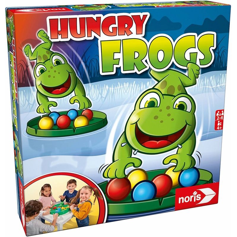 Jucarii, Copii si Bebe - Jucarii si jocuri - Jocuri si puzzle - Jocuri de societate - Joc Noris Hungry Frogs - Infinity.ro