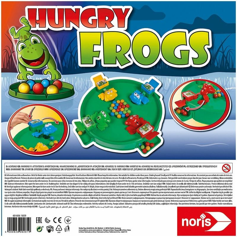 Jucarii, Copii si Bebe - Jucarii si jocuri - Jocuri si puzzle - Jocuri de societate - Joc Noris Hungry Frogs - Infinity.ro