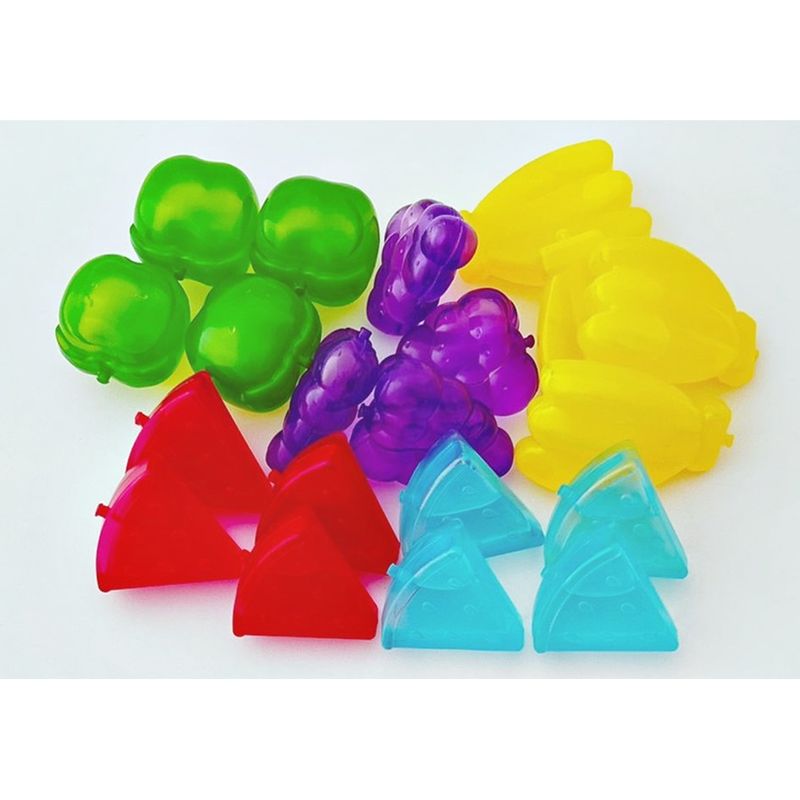 Casa si Gradina - Bucatarie si vesela - Accesorii bar - Forme cuburi de gheata - Set 20 cuburi de gheata in forma de fructe, reutilizabile, multicolor, Vivo, 19486 - Infinity.ro