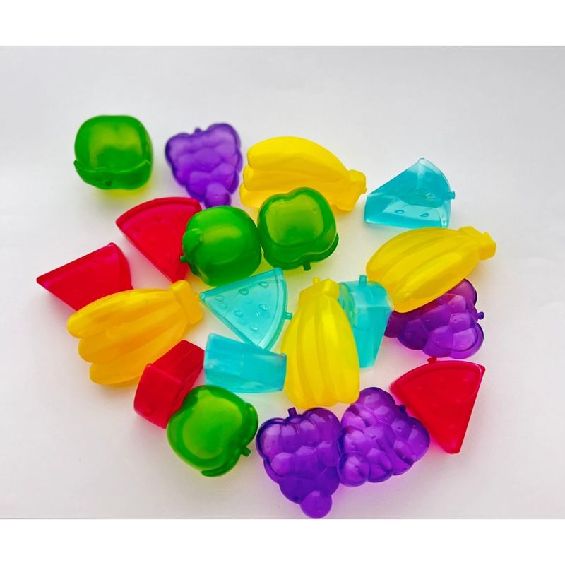 Casa si Gradina - Bucatarie si vesela - Accesorii bar - Forme cuburi de gheata - Set 20 cuburi de gheata in forma de fructe, reutilizabile, multicolor, Vivo, 19486 - Infinity.ro