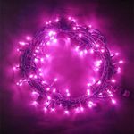Casa si Gradina - Decoratiuni - Decoratiuni de sezon - Instalatie luminoasa tip snur cu 100 LED-uri, pentru Craciun, lungime 8 m, lumina mov, set: 5 buc - Infinity.ro