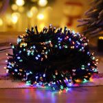 Casa si Gradina - Decoratiuni - Decoratiuni de sezon - Instalatie luminoasa tip snur cu 200 LED-uri, pentru Craciun, lungime 15 m, lumina multicolor, set: 1 buc - Infinity.ro