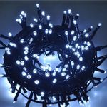 Casa si Gradina - Decoratiuni - Decoratiuni de sezon - Instalatie luminoasa tip snur cu 100 LED-uri, pentru Craciun, lungime 8 m, lumina alb rece, set: 2 buc - Infinity.ro