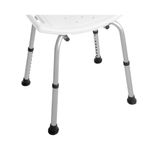 Casa si Gradina - Sanitare - Suporturi si accesorii baie - Accesorii baie - Scaun de dus cu picioare reglabile si spatar, pentru persoane cu dizabilitati, 56x48x85 cm, Comfort - Infinity.ro