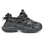 Fashion, accesorii si bijuterii - Femei - Incaltaminte femei - Sneakers si tenisi femei - Pantofi sport De dama ,cu insertii de plasa,D1343, Negru 37 - Infinity.ro