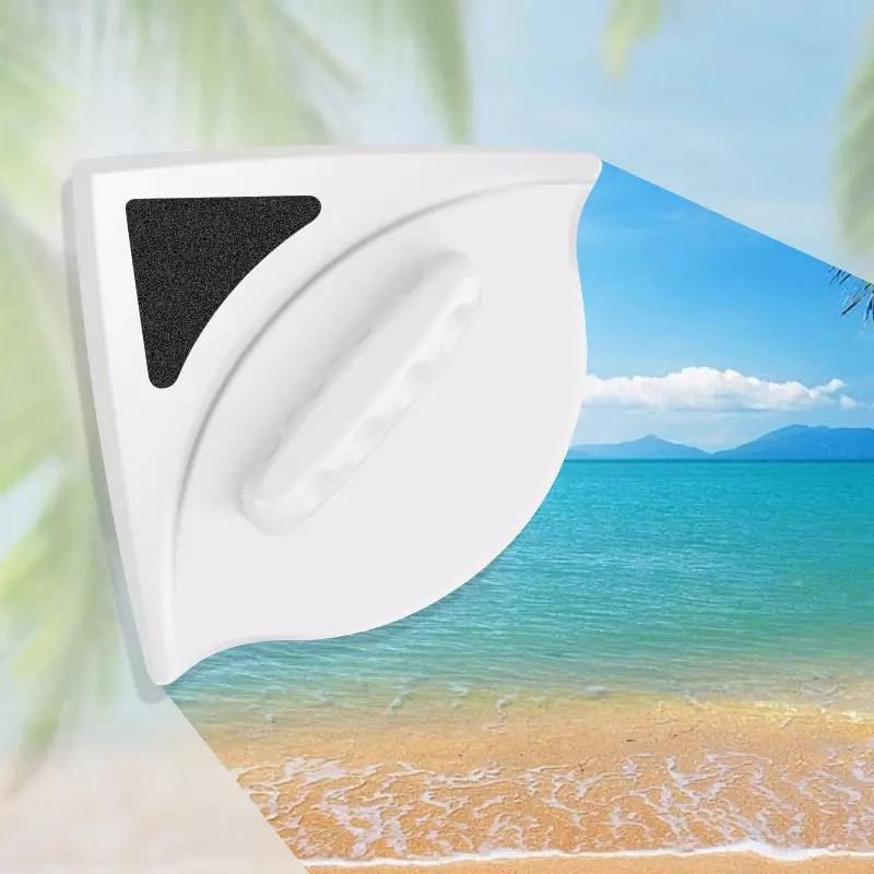 Market - Curatenie si intretinere casa - Produse bucatarie - Lavete si bureti - Instrument de curatare a geamurilor magnetic , culoare: alb/albastru - Infinity.ro