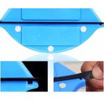 Market - Curatenie si intretinere casa - Produse bucatarie - Lavete si bureti - Instrument de curatare a geamurilor magnetic , culoare: alb/albastru - Infinity.ro