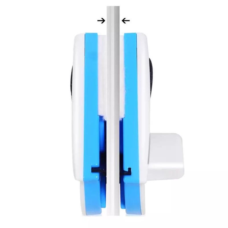 Market - Curatenie si intretinere casa - Produse bucatarie - Lavete si bureti - Instrument de curatare a geamurilor magnetic , culoare: alb/albastru - Infinity.ro