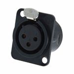 TV, Audio-Video si Foto - Accesorii TV si audio - Cabluri si adaptoare audio - Conector XLR Panou Mama Neutrik NC3 FD-L-B-1 - Infinity.ro