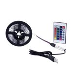 Casa si Gradina - Corpuri si surse de iluminat - Benzi LED - Banda LED impermeabila RGB 5050 cu telecomanda , marime: 5 m - Infinity.ro