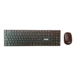 PC, gaming si accesorii - Periferice PC - Tastaturi - Tastatura si mouse fara fir 2,4 GHz-Set , culoare: negru - Infinity.ro