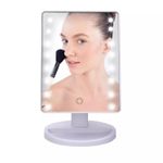 Ingrijire personala si Cosmetice - Machiaj - Oglinzi cosmetice - Oglinda pentru machiaj reglabila cu leduri , culoare: alb - Infinity.ro