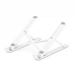 Carti si Birotica - Birotica - Accesorii de birou - Suporturi accesorii birou - Suport portabil pentru laptop cu reglare pe 6 niveluri , culoare: alb - Infinity.ro