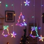 Casa si Gradina - Decoratiuni - Decoratiuni de sezon - Instalatie pentru craciun perdea luminoasa 3M, 120 led-uri , set: 1 buc, tip lumina: RGB-multicolor - Infinity.ro