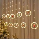 Casa si Gradina - Decoratiuni - Decoratiuni de sezon - Instalatie pentru craciun perdea luminoasa 3M, 10 becuri, set 1 buc, tip lumina: calda - Infinity.ro