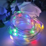 Casa si Gradina - Decoratiuni - Decoratiuni de sezon - Instalatie pentru Craciun, banda luminoasa, 10M, 100 led-uri, lumina multicolor, set: 2 buc - Infinity.ro