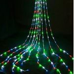 Casa si Gradina - Decoratiuni - Decoratiuni de sezon - Instalatie pentru Craciun perdea luminoasa 3m/2m, 240 led-uri lumina multicolor , set: 1 buc - Infinity.ro