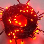 Casa si Gradina - Decoratiuni - Decoratiuni de sezon - Instalatie luminoasa tip snur cu 200 LED-uri, pentru Craciun, lungime 15m, lumina rosu, set: 5 buc - Infinity.ro