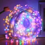 Casa si Gradina - Decoratiuni - Decoratiuni de sezon - Instalatie pentru craciun liniara, 130 leduri, 22m , tip lumina: RGB-multicolor - Infinity.ro
