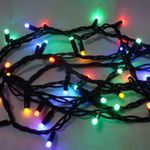 Casa si Gradina - Decoratiuni - Decoratiuni de sezon - Instalatie perdea luminoasa cu 160 LED-uri, pentru Craciun, lungime 5m, lumina multicolor, tip lumina - RGB-multicolor - Infinity.ro