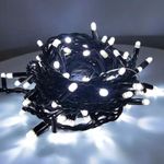 Casa si Gradina - Decoratiuni - Decoratiuni de sezon - Instalatie perdea luminoasa cu 160 LED-uri, pentru Craciun, lungime 5m, lumina alb rece, tip lumina: rece - Infinity.ro