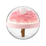 Electronice si Electrocasnice - Climatizare si sisteme de incalzire - Aparate filtrare aer - Umidificatoare - Umidificator cu ultrasunete USB, difuzor de arome, cu LED, Eternal Flower Mist, 270ml , culoare: roz - Infinity.ro