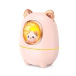 Electronice si Electrocasnice - Climatizare si sisteme de incalzire - Aparate filtrare aer - Umidificatoare - Umidificator cu ultrasunete, difuzor de uleiuri esențiale, pisicuta, 200ml , culoare: roz, set: 2 buc - Infinity.ro