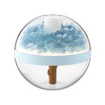 Electronice si Electrocasnice - Climatizare si sisteme de incalzire - Aparate filtrare aer - Umidificatoare - Umidificator cu ultrasunete USB, difuzor de arome, cu LED, Eternal Flower Mist, 270ml , culoare: albastru - Infinity.ro