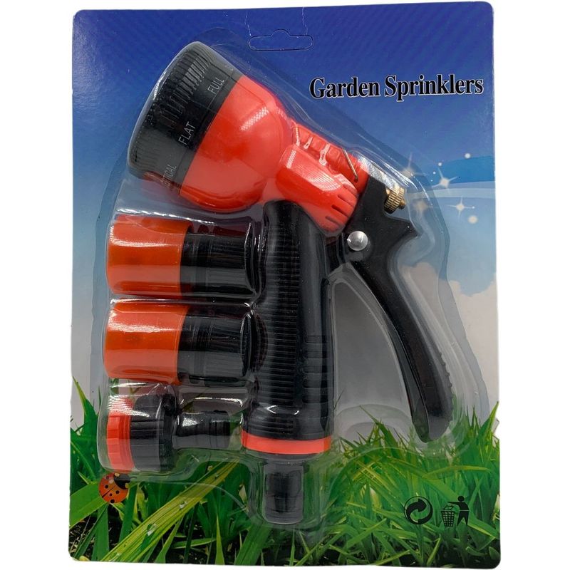 Casa si Gradina - Gradinarit si plante - Instalatii si accesorii pentru irigatii - Pistoale pentru gradina - Pistol de pulverizare apa, reglabil in 6 stiluri , culoare: negru/rosu - Infinity.ro