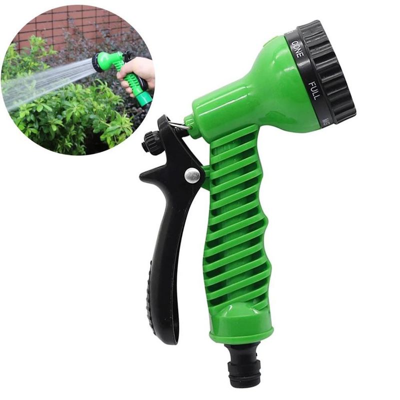 Casa si Gradina - Gradinarit si plante - Instalatii si accesorii pentru irigatii - Pistoale pentru gradina - Pistol de pulverizare apa, reglabil in 7 stiluri , culoare: negru/verde - Infinity.ro