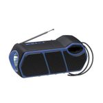 TV, Audio-Video si Foto - Portabile audio - Boxe portabile - Boxa solara portabila cu lanterna CL-823, CcLamp , culoare: albastru - Infinity.ro