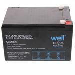 Casa si Gradina - Electrice - Accesorii electrice - Baterii, acumulatori si incarcatoare - Acumulator 12V 12AH plumb acid Well, T1/F1 - Infinity.ro