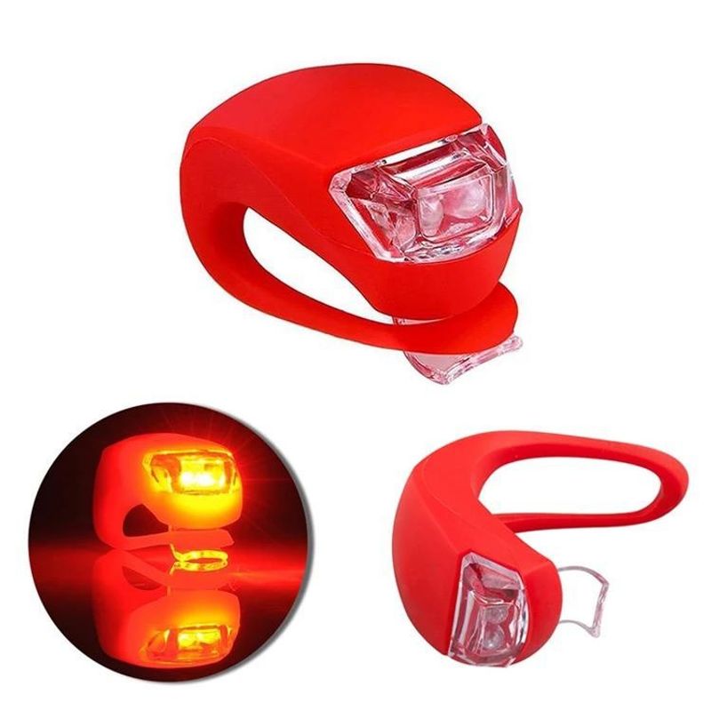 Sport si Outdoor - Ciclism - Accesorii pentru biciclete - Lumini biciclete - Lampa pentru bicicleta doua culori alb si rosu, set 2 buc , culoare: rosu/alb - Infinity.ro